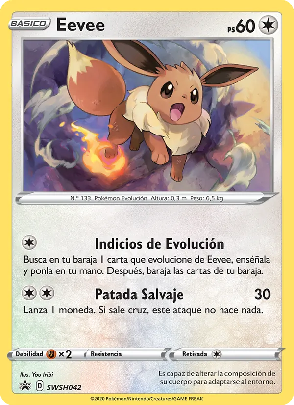 Eevee Cartas de promoción ESES SWSH042/307