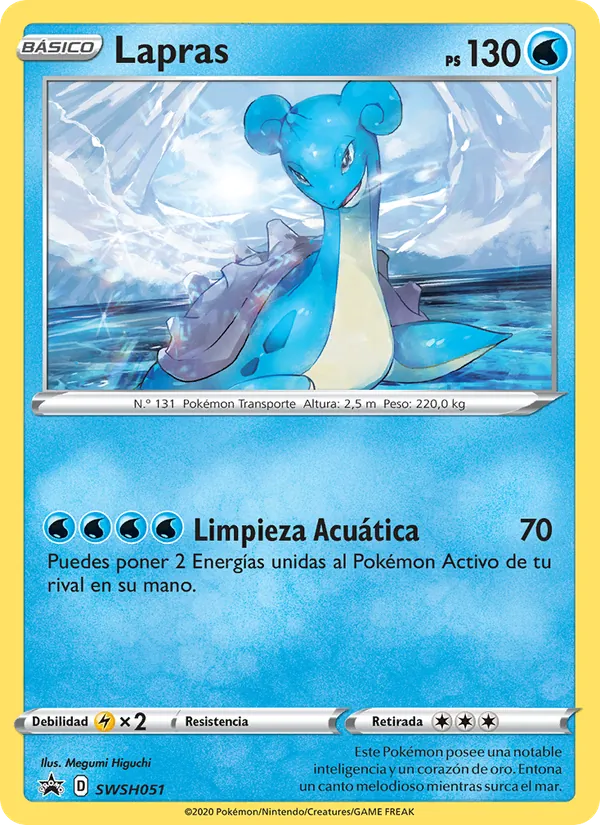 Lapras Cartas de promoción ESES SWSH051/307