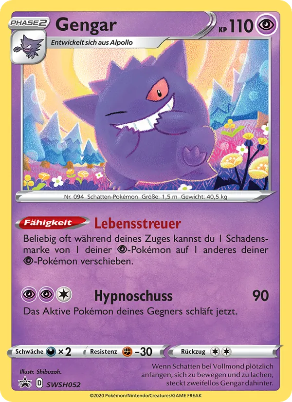 Gengar SCSC Promokarten SWSH052/307