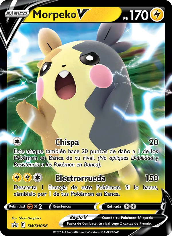 Morpeko V Cartas de promoción ESES SWSH056/307