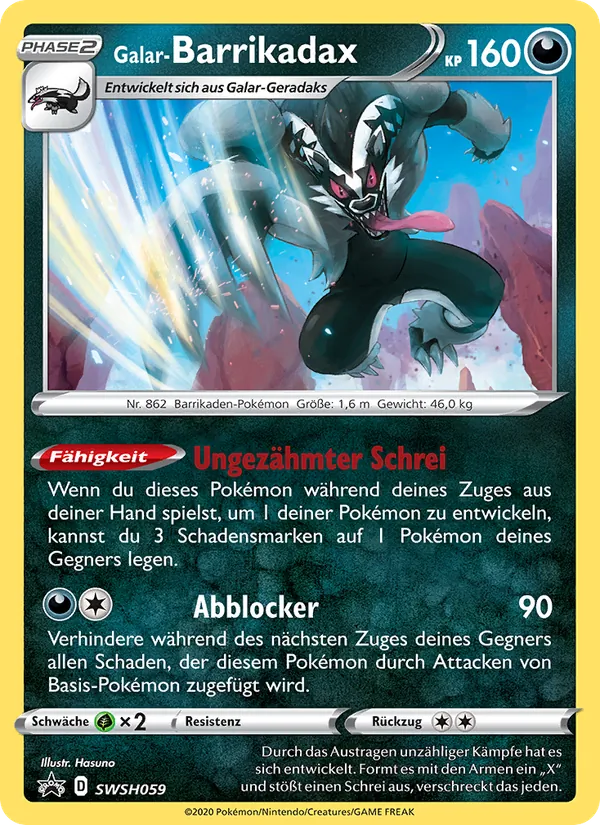 Galar-Barrikadax SCSC Promokarten SWSH059/307
