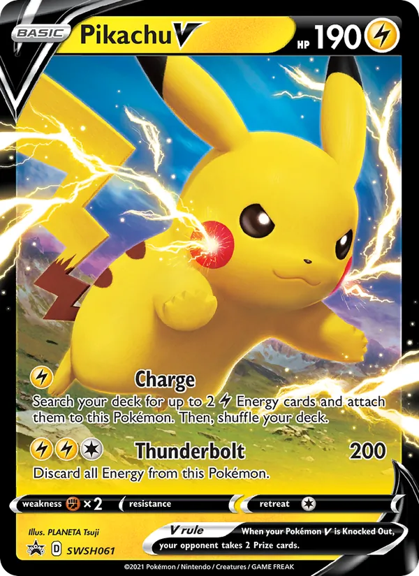 Pikachu V SWSH Black Star Promos SWSH061/307