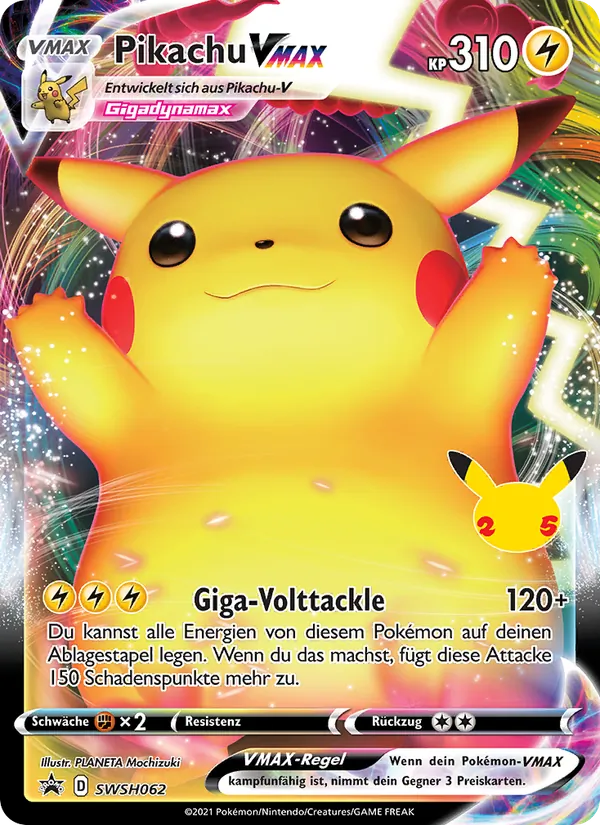 Pikachu VMAX SCSC Promokarten SWSH062/307