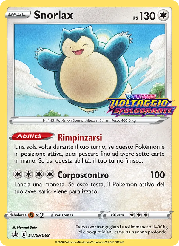 Snorlax SPSC Promo SWSH068/307