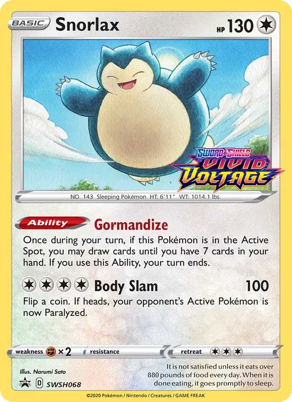 Snorlax ESES Promos SWSH068/307