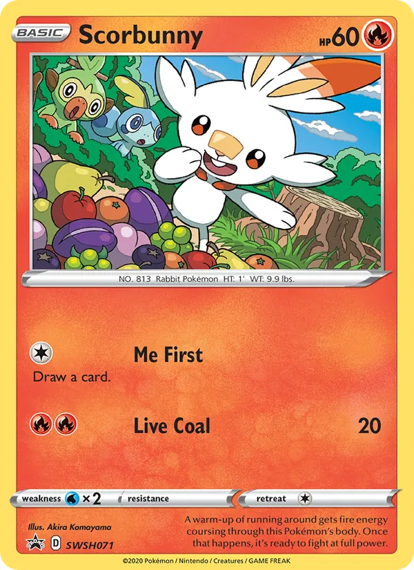 Scorbunny SWSH Black Star Promos SWSH071/307