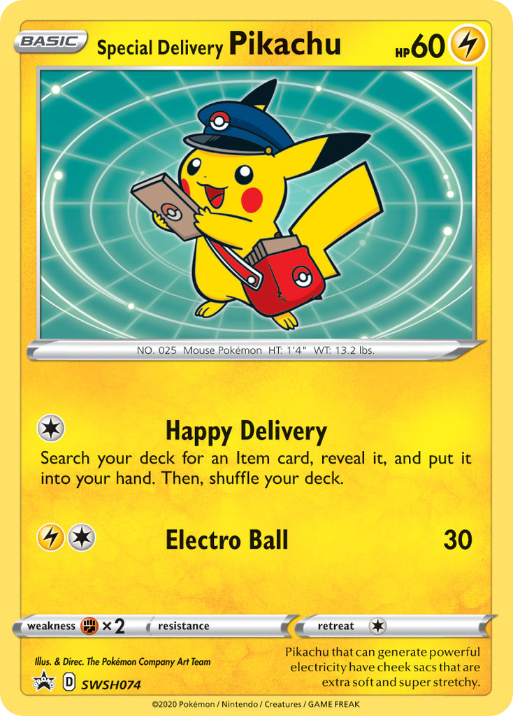 Special Delivery Pikachu ESES Promos SWSH074/307