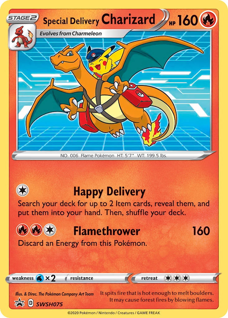 Special Delivery Charizard Promo SWSH SWSH075/307