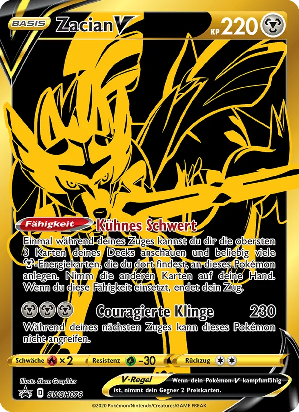 Zacian V SCSC Promokarten SWSH076/307