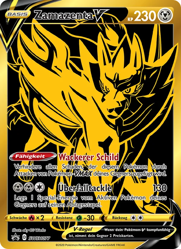 Zamazenta V SCSC Promokarten SWSH077/307