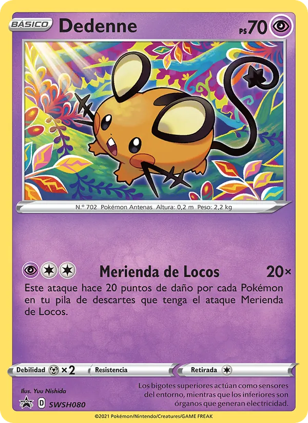 Dedenne Cartas de promoción ESES SWSH080/307