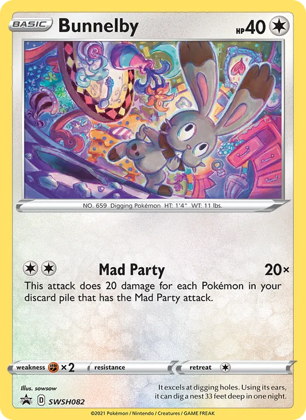 Bunnelby SWSH Black Star Promos SWSH082/307