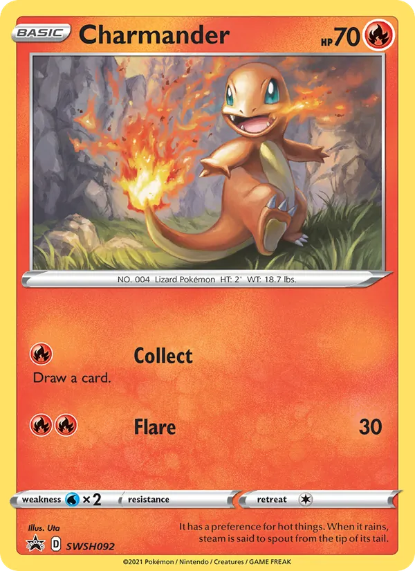 Charmander SWSH Black Star Promos SWSH092/307