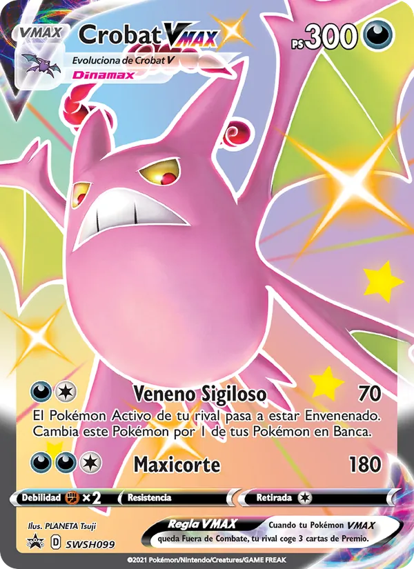 Crobat VMAX Cartas de promoción ESES SWSH099/307