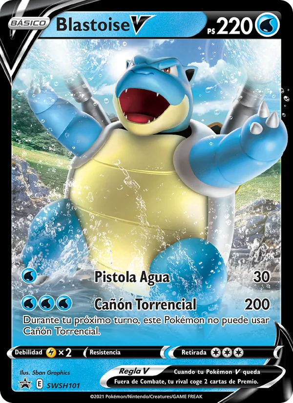 Blastoise V Cartas de promoción ESES SWSH101/307