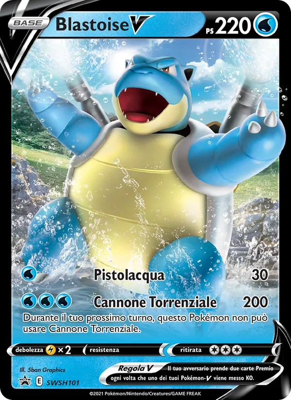 Blastoise V SPSC Promo SWSH101/307