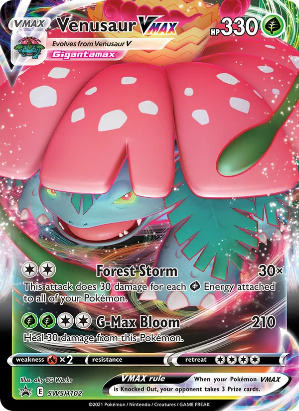 Venusaur VMAX SWSH Black Star Promos SWSH102/307