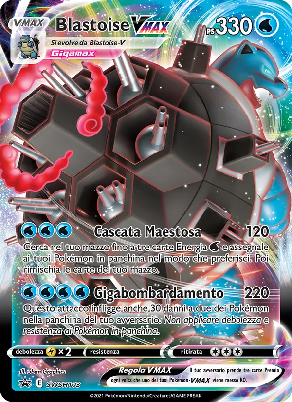 Blastoise VMAX SPSC Promo SWSH103/307