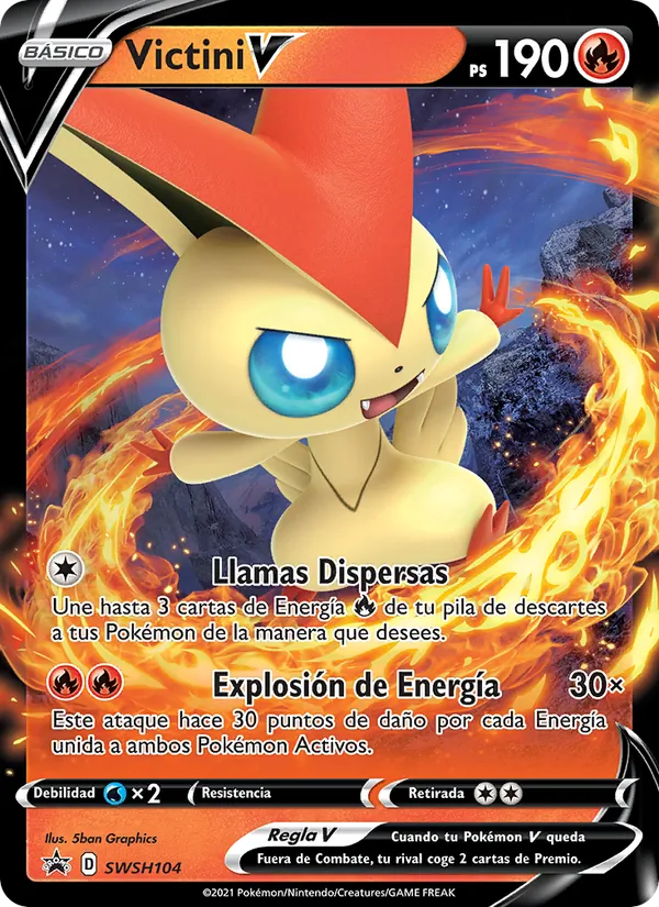 Victini V Cartas de promoción ESES SWSH104/307