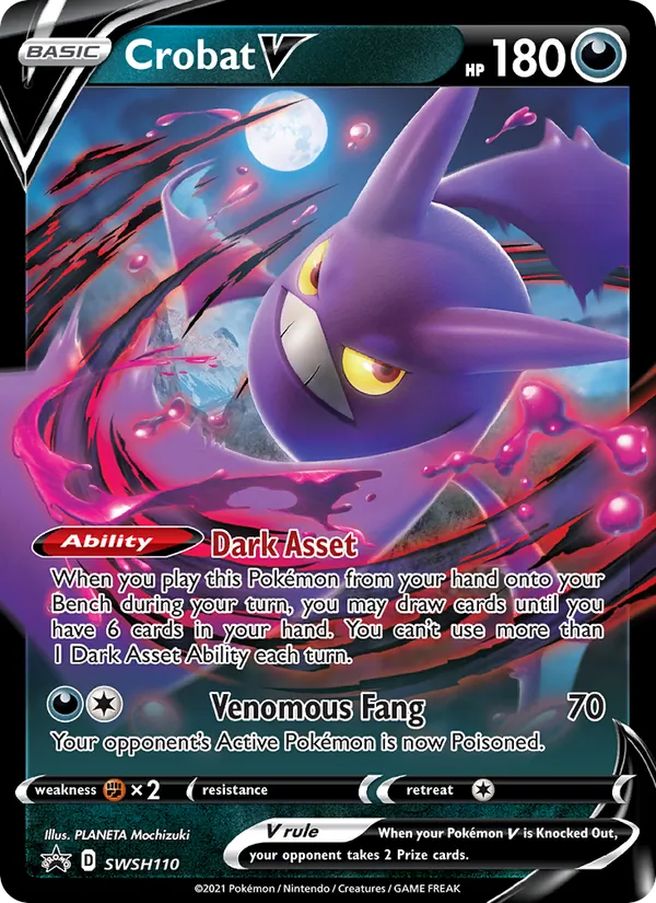 Crobat V SWSH Black Star Promos SWSH110/307