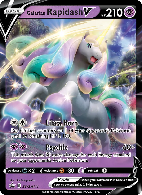 Galarian Rapidash V SWSH Black Star Promos SWSH111/307