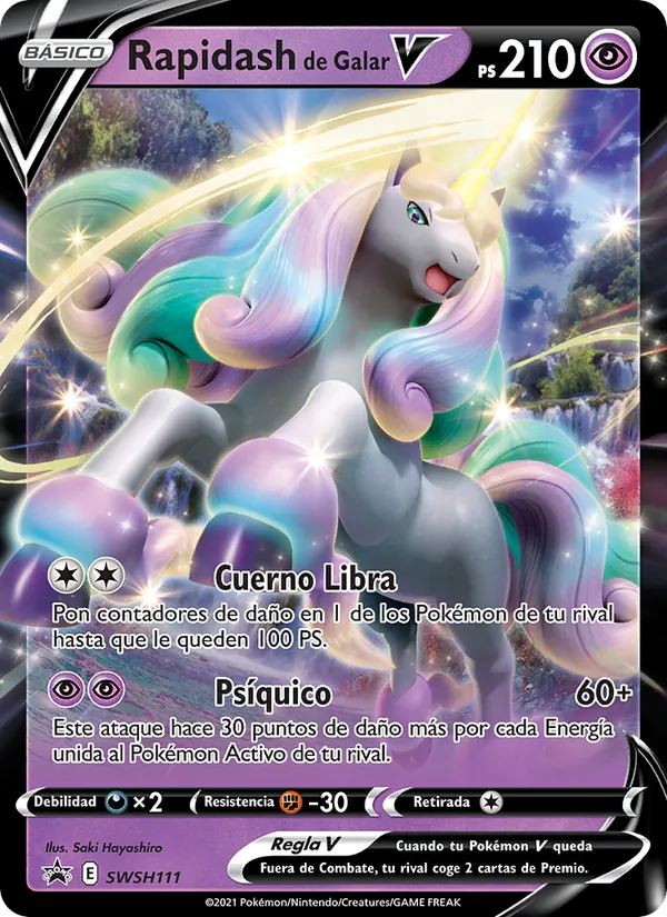 Rapidash de Galar V Cartas de promoción ESES SWSH111/307