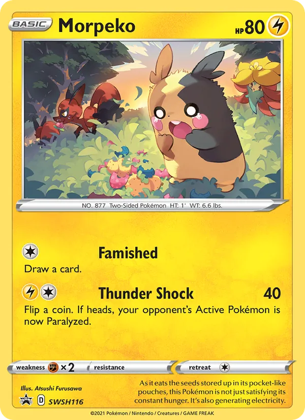 Morpeko SWSH Black Star Promos SWSH116/307