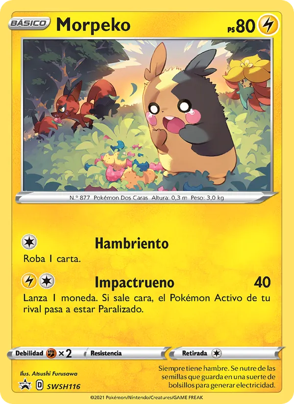 Morpeko Cartas de promoción ESES SWSH116/307