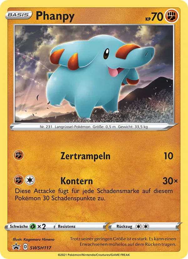 Phanpy SCSC Promokarten SWSH117/307