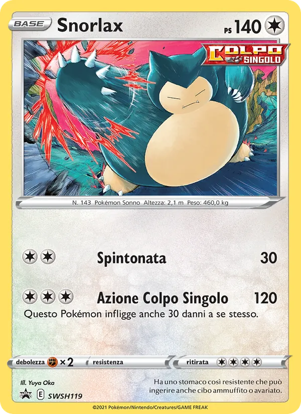 Snorlax SPSC Promo SWSH119/307