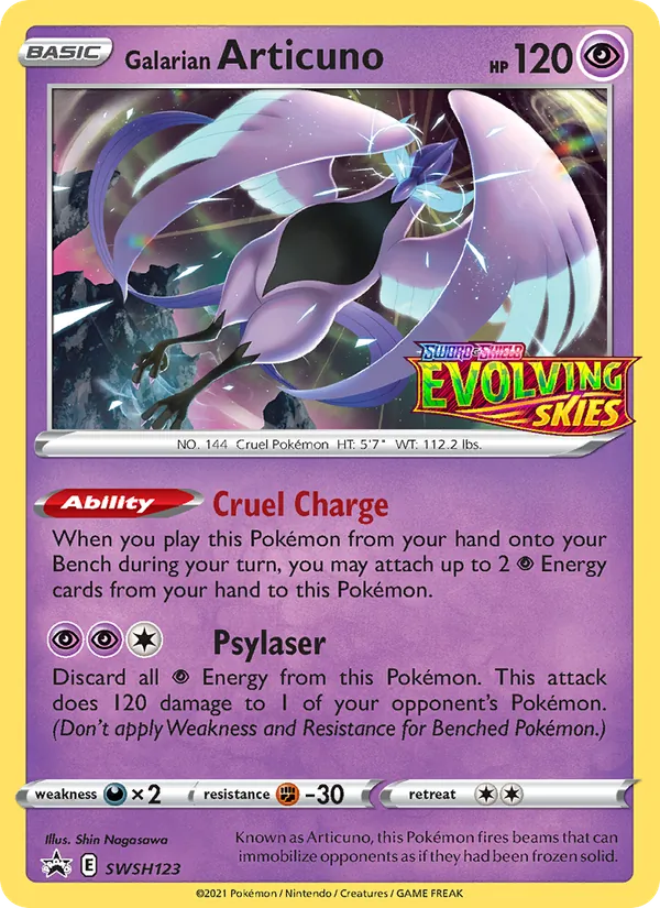 Articuno de Galar ESES Promos SWSH123/307