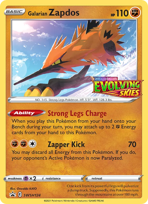 Zapdos de Galar ESES Promos SWSH124/307