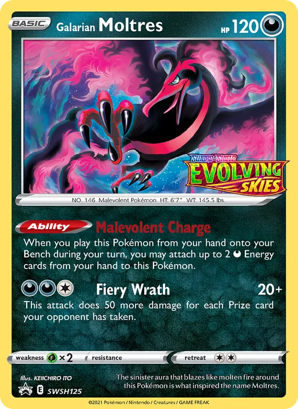 Galarian Moltres SWSH Black Star Promos SWSH125/307