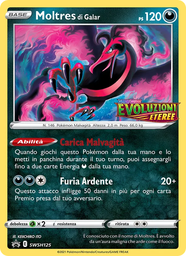 Moltres di Galar SPSC Promo SWSH125/307