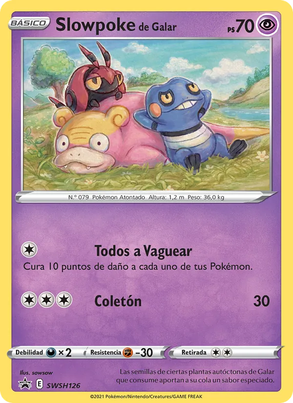 Slowpoke de Galar Cartas de promoción ESES SWSH126/307