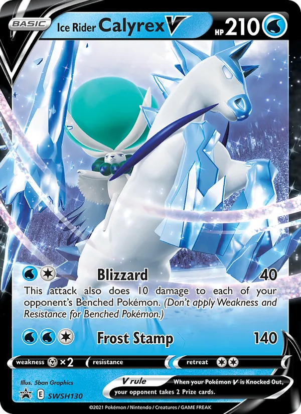Ice Rider Calyrex V SWSH Black Star Promos SWSH130/307