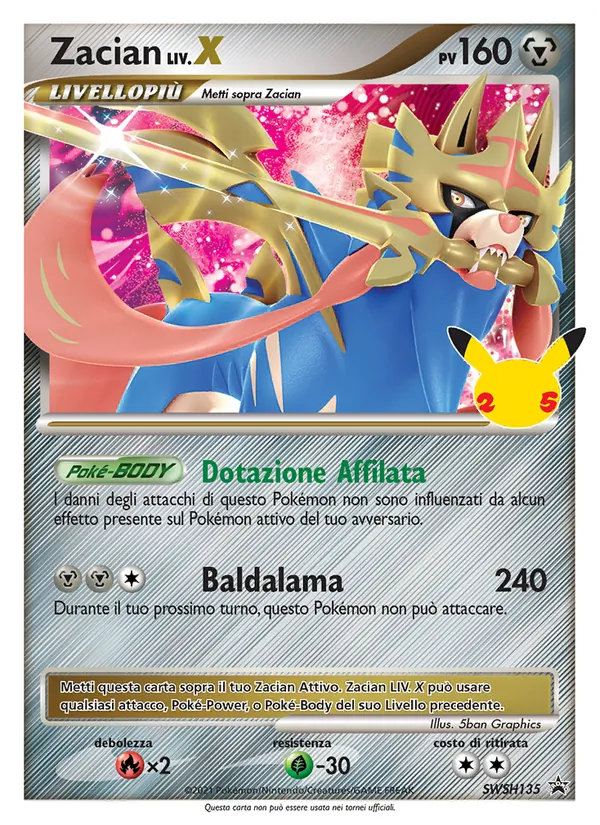 Zacian SPSC Promo SWSH135/307