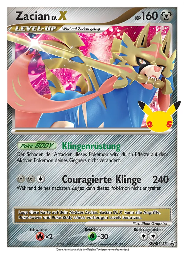 Zacian SCSC Promokarten SWSH135/307