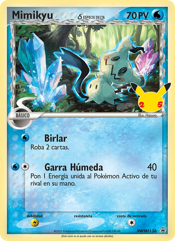 Mimikyu Cartas de promoción ESES SWSH136/307