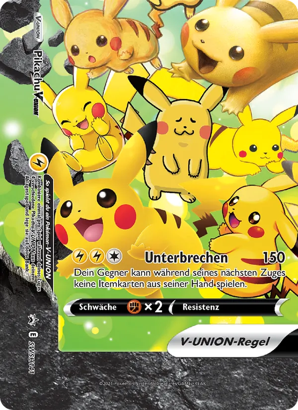 Pikachu V-UNION SCSC Promokarten SWSH141/307