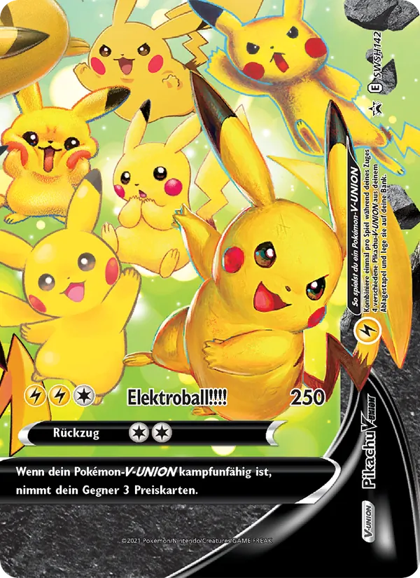 Pikachu V-UNION SCSC Promokarten SWSH142/307