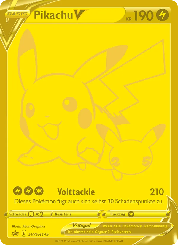 Pikachu V SCSC Promokarten SWSH145/307