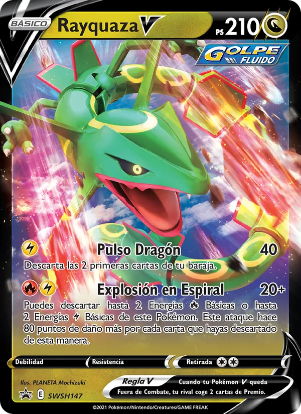 Rayquaza V Cartas de promoción ESES SWSH147/307