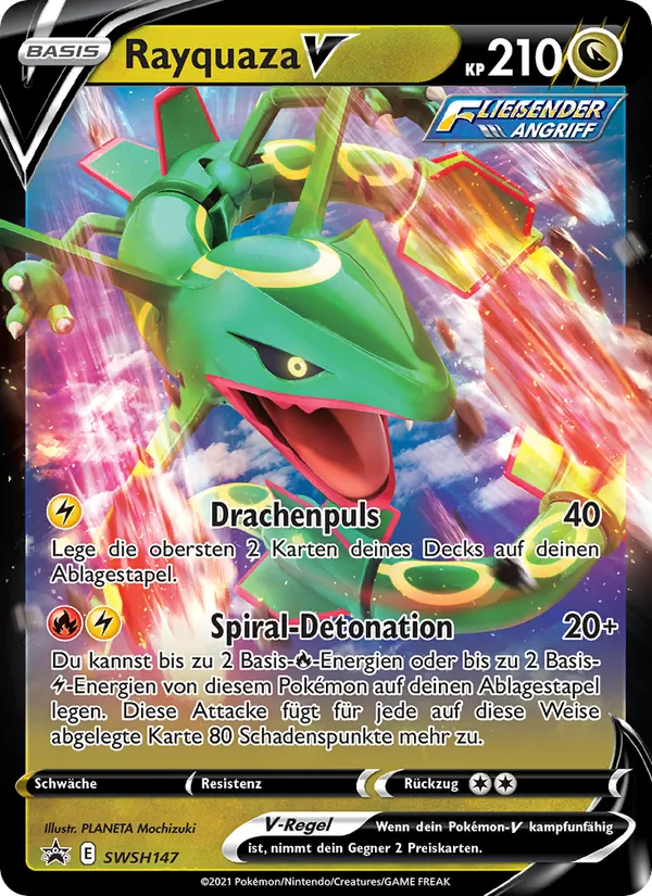 Rayquaza V SCSC Promokarten SWSH147/307