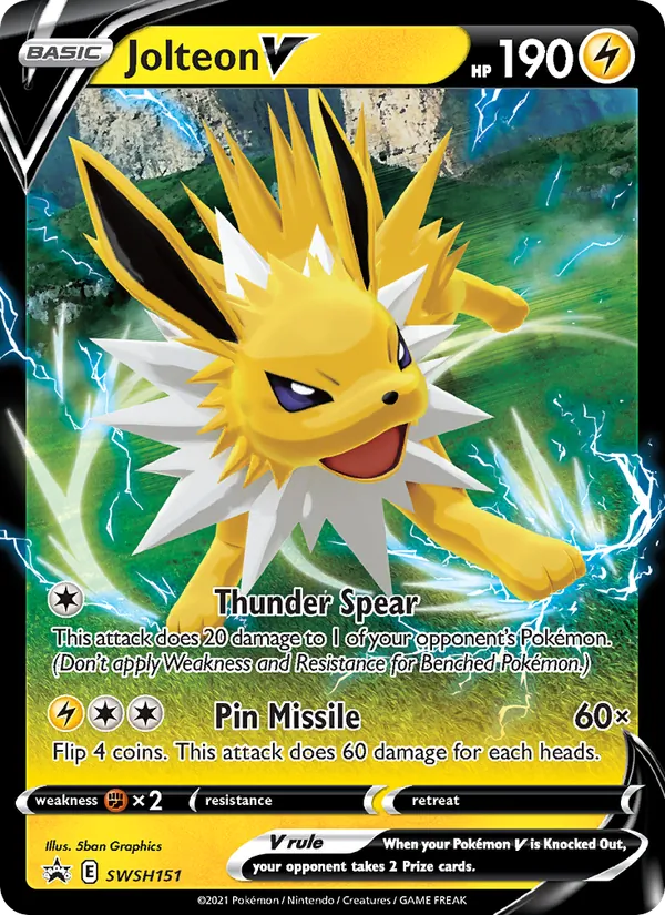 Jolteon V SWSH Black Star Promos SWSH151/307