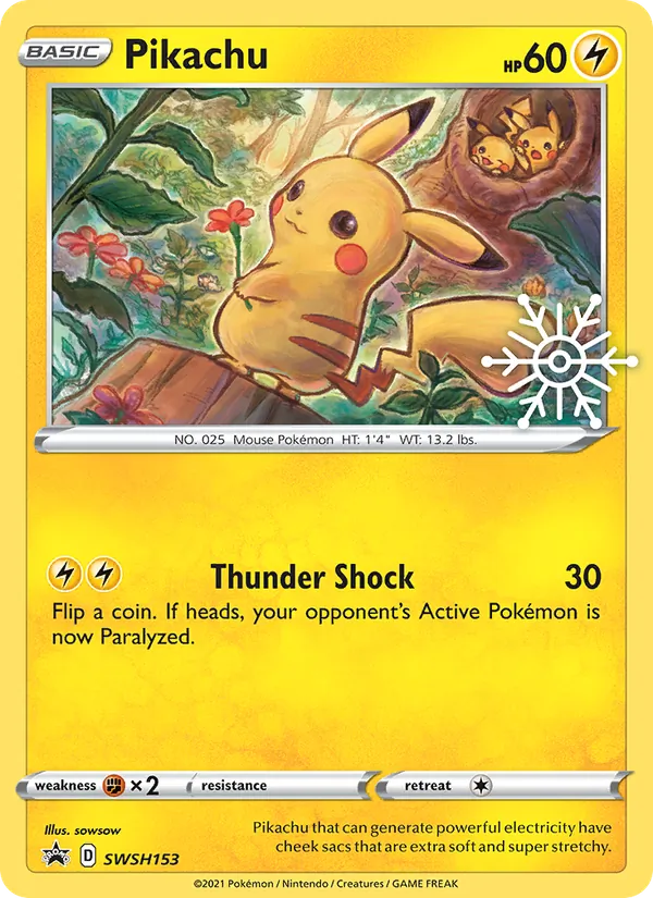 Pikachu SWSH Black Star Promos SWSH153/307