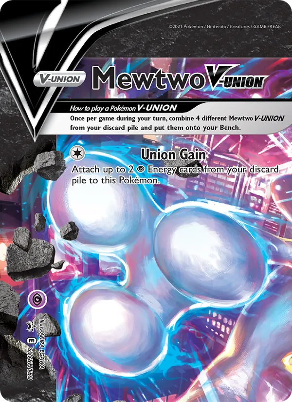 Mewtwo V-UNION SWSH Black Star Promos SWSH159/307