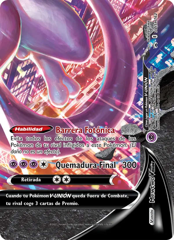 Mewtwo V-UNIÓN Cartas de promoción ESES SWSH162/307