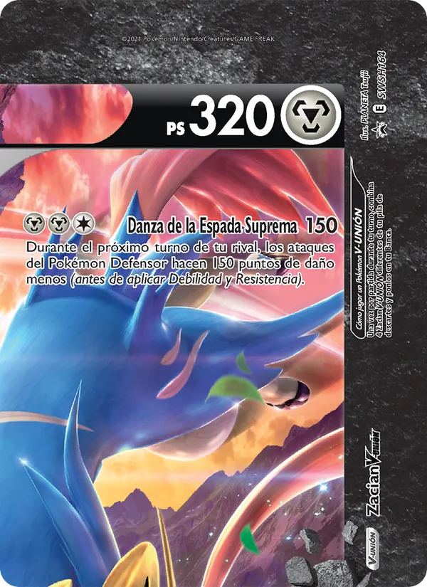 Zacian V-UNIÓN Cartas de promoción ESES SWSH164/307