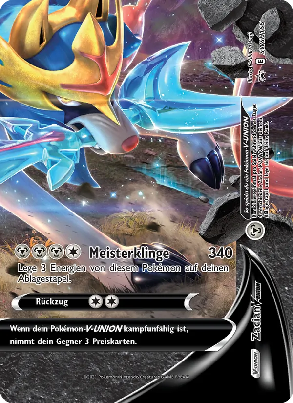 Zacian V-UNION SCSC Promokarten SWSH166/307